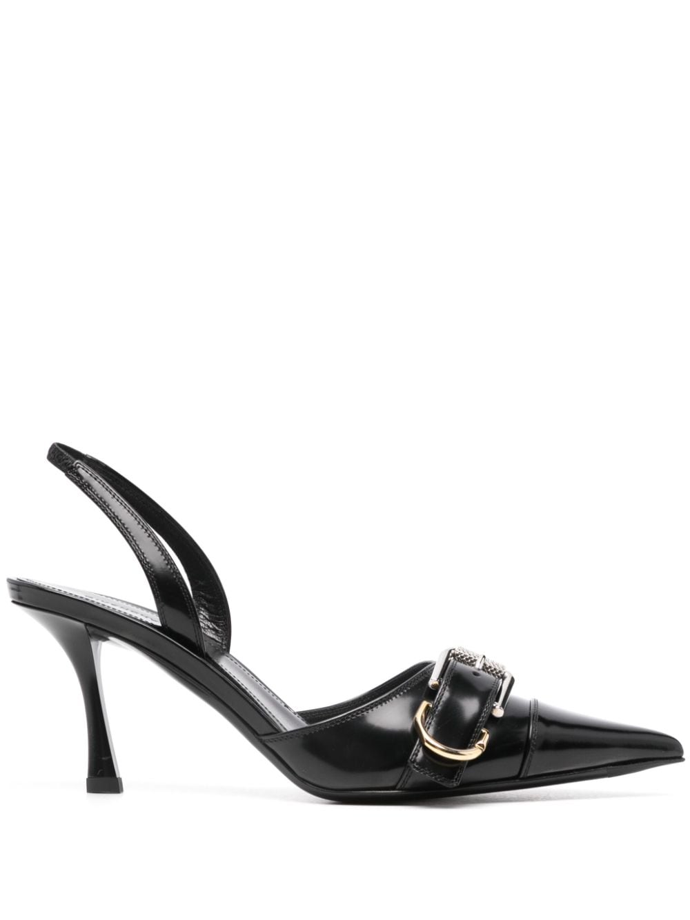 Givenchy With Heel Black leather slingback