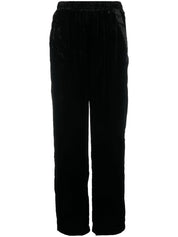 Gold Hawk Trousers Black velvet