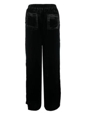 Gold Hawk Trousers Black velvet