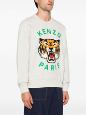 Kenzo Sweaters Grey cotton crewneck