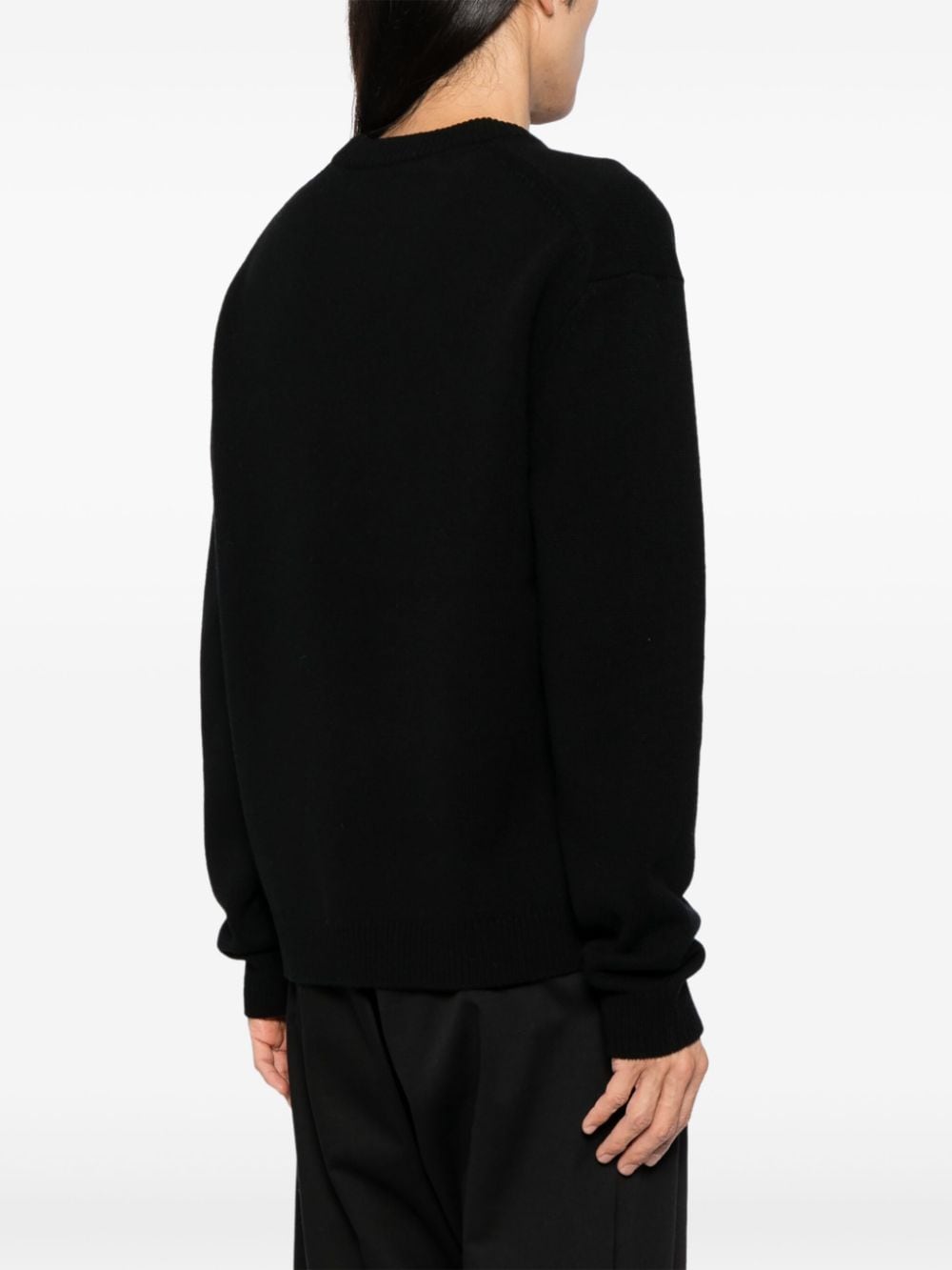 Maison Kitsuné MAISON KITSUNE' Sweaters Black wool jumper