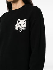 Maison Kitsuné MAISON KITSUNE' Sweaters Black wool jumper
