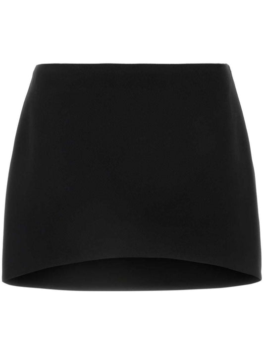 Givenchy Miniskirt — Black Wool Mini Skirt