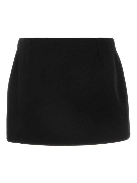 Givenchy Miniskirt — Black Wool Mini Skirt