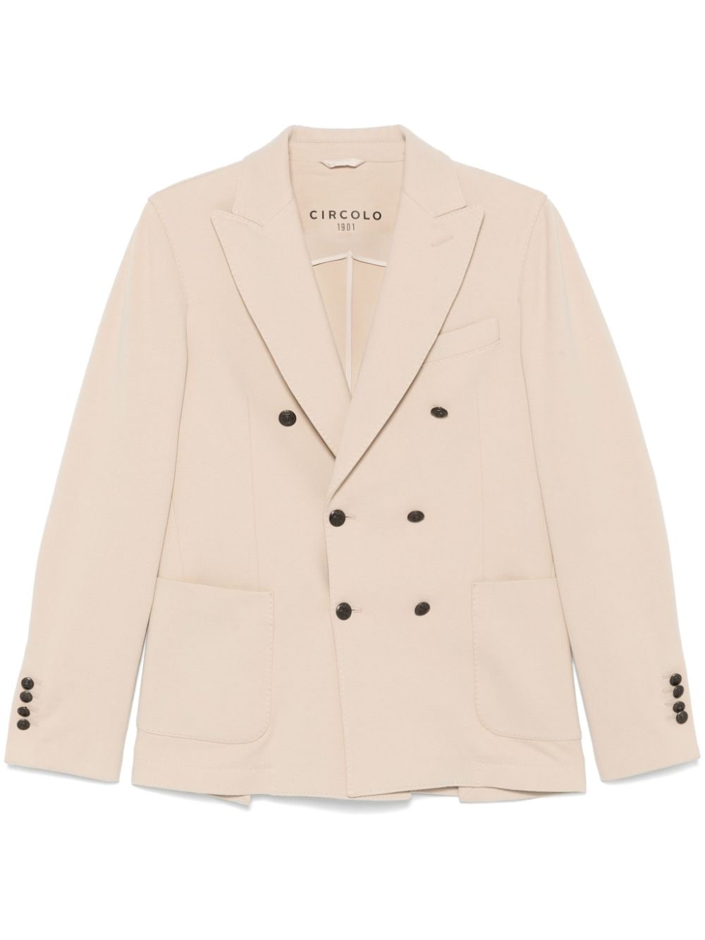 Circolo 1901 Jackets Beige double-breasted