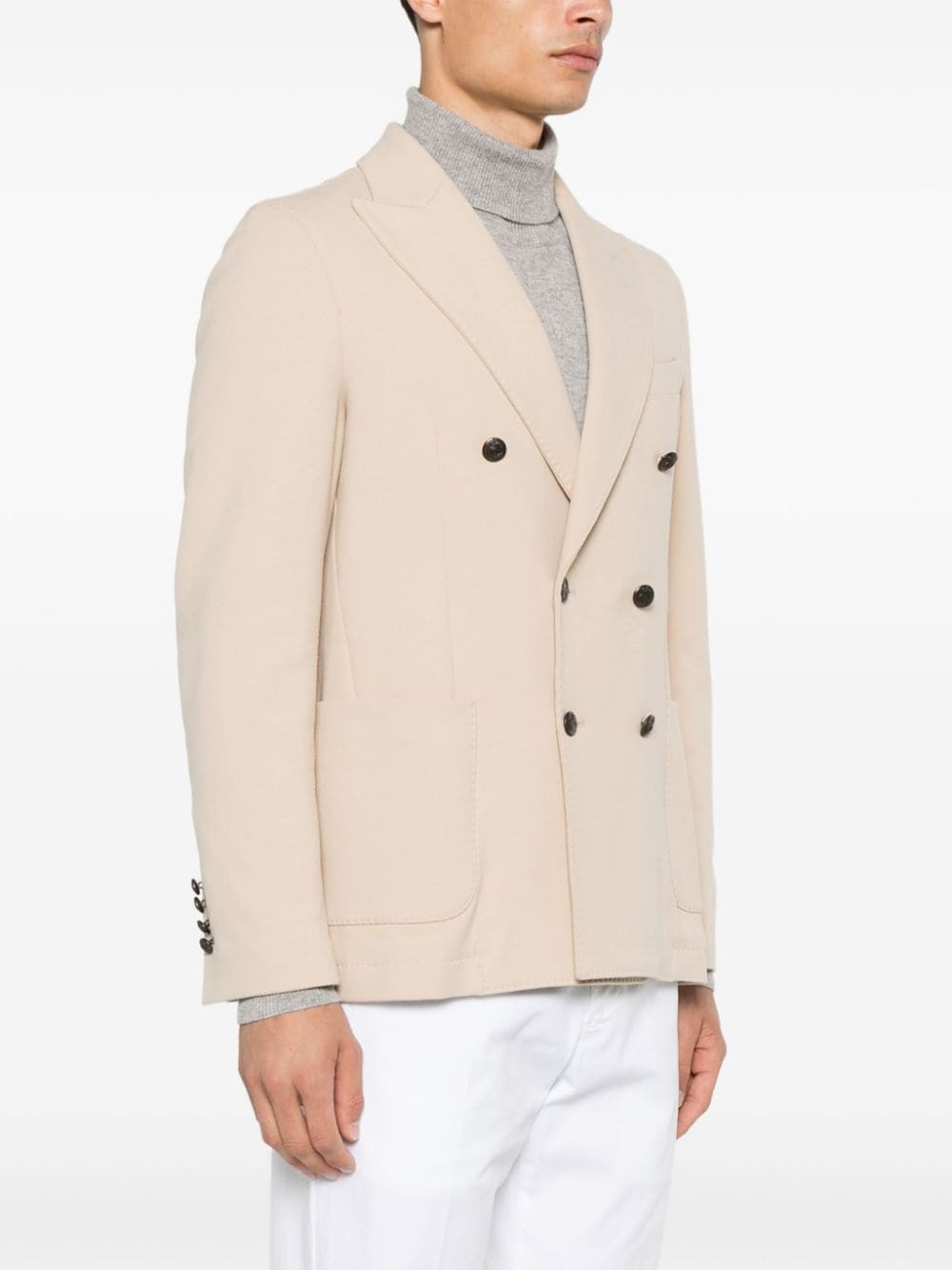 Circolo 1901 Jackets Beige double-breasted