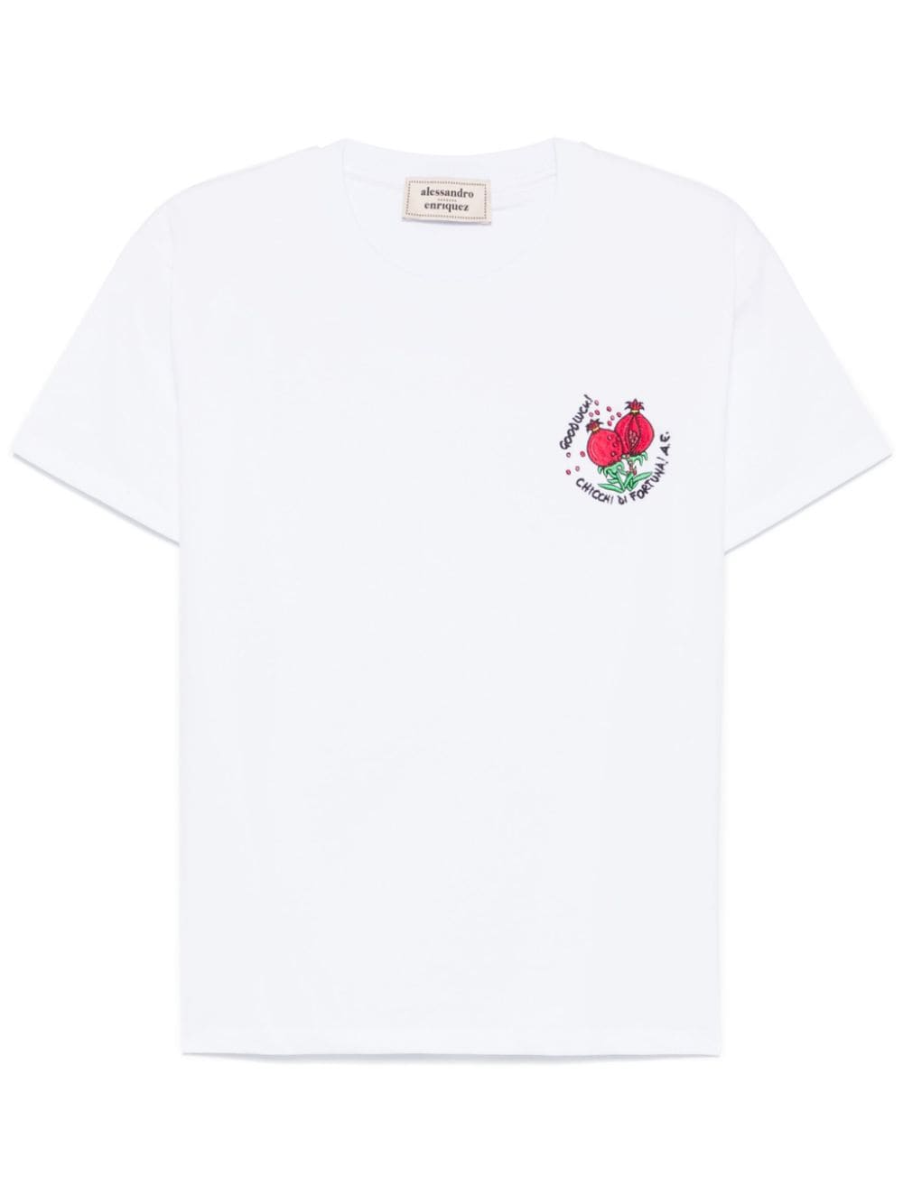 T-shirts et polos Alessandro Enriquez en jersey de coton blanc