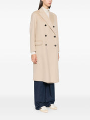 Paltò Coats Beige wool blend double-breasted