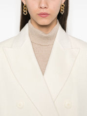 Paltò Coats White wool blend Arianna coat
