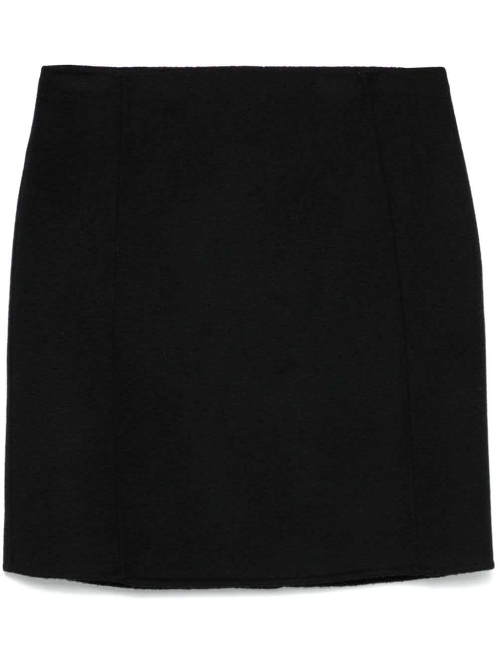 Parosh Skirts Black wool straight hem