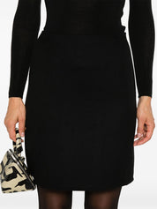 Parosh Skirts Black wool straight hem