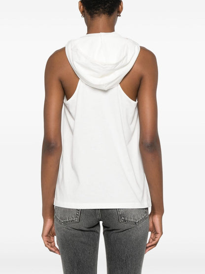 Courreges 032C White Cotton Jersey Top