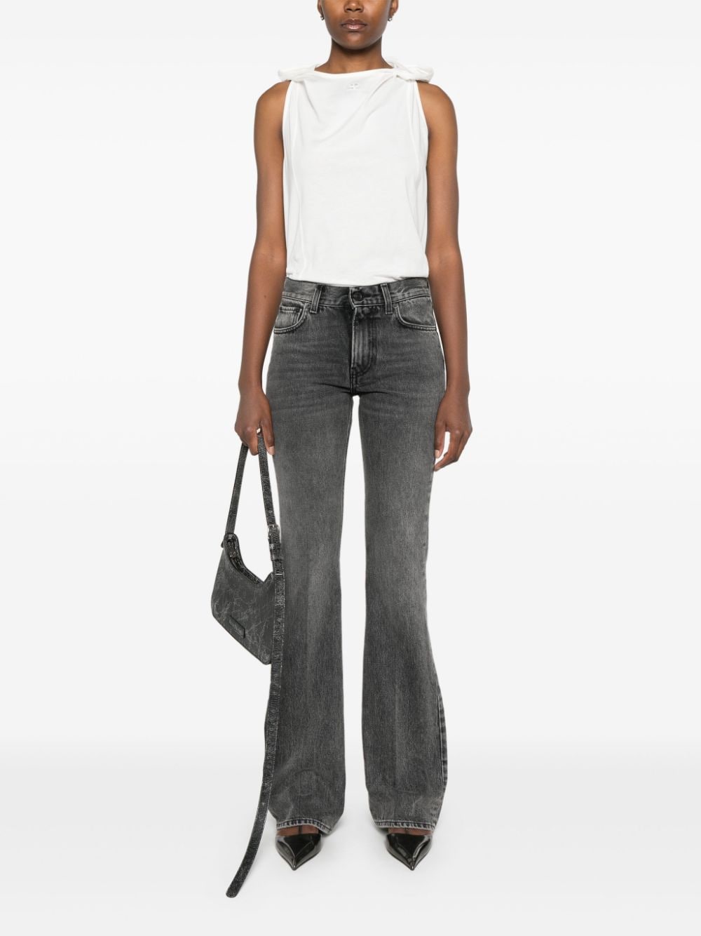 Courreges 032C White Cotton Jersey Top