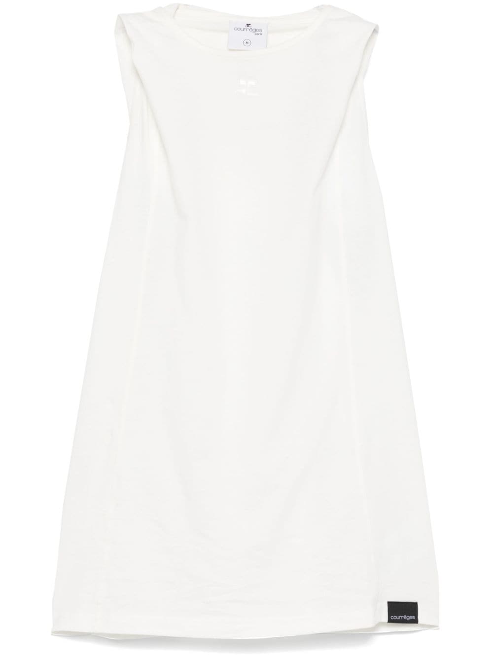 Courreges 032C White Cotton Jersey Top