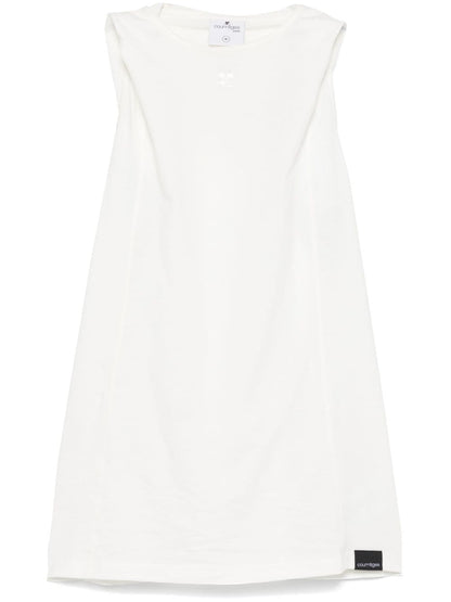 Courreges 032C White Cotton Jersey Top