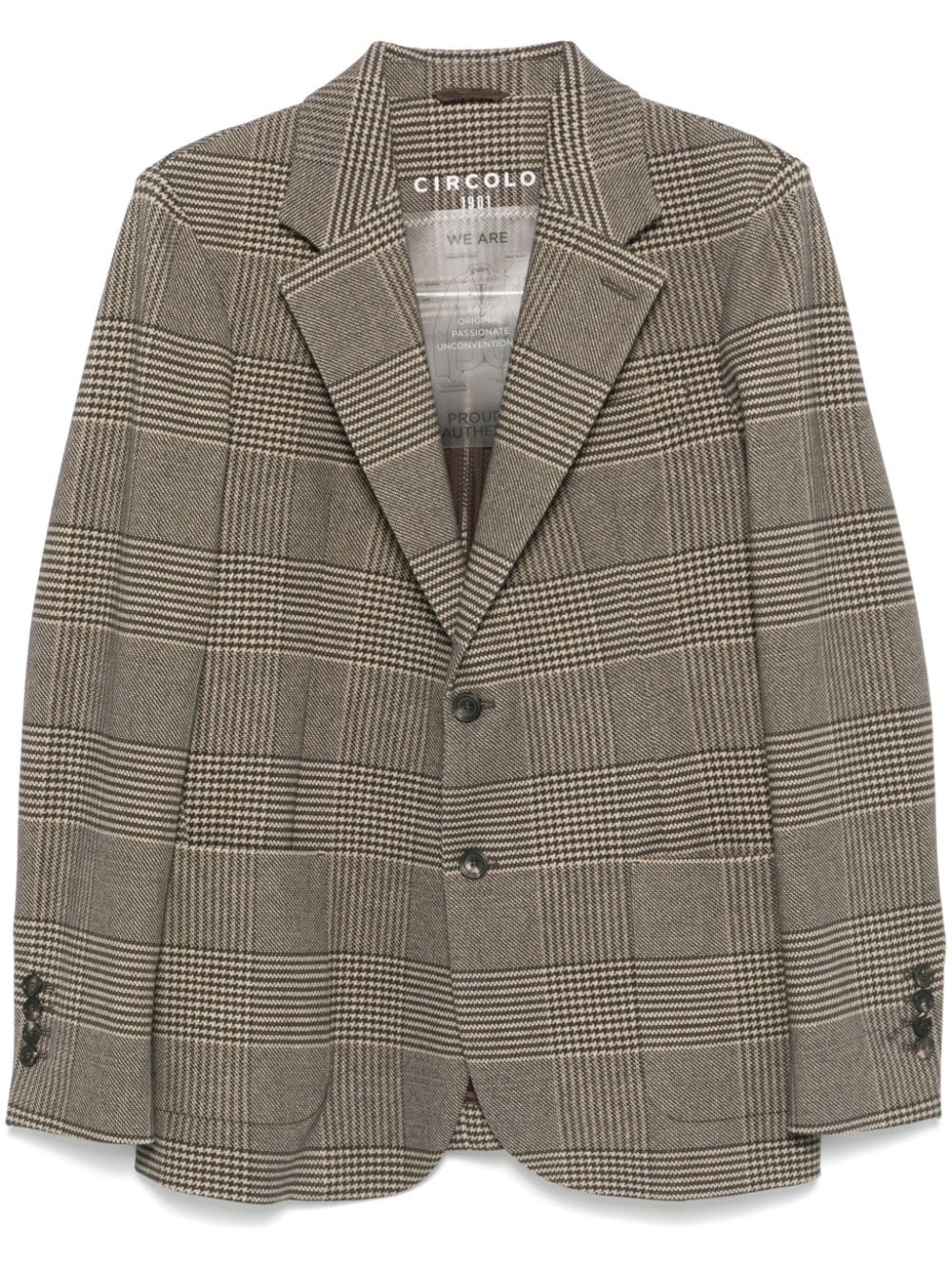 Circolo 1901 Jackets Brown in cotton blend check