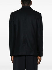Paul Smith Coats Blue wool-cashmere double-breasted coat