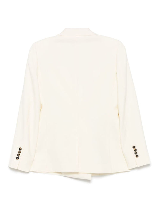 Alberto Biani White Virgin Wool Blend Jacket