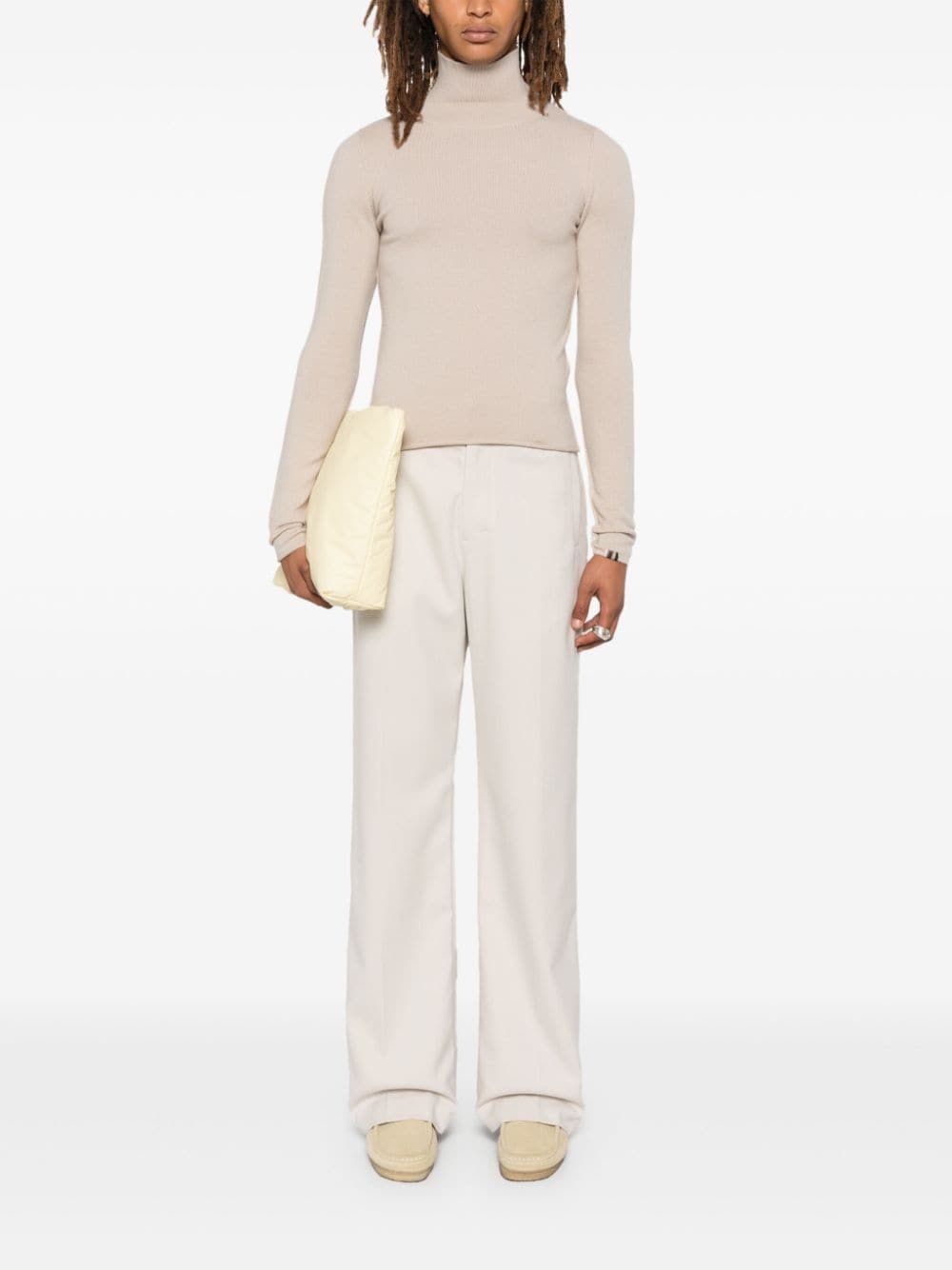 EXTREME CACHMERE Sweaters Beige cashmere high-neck