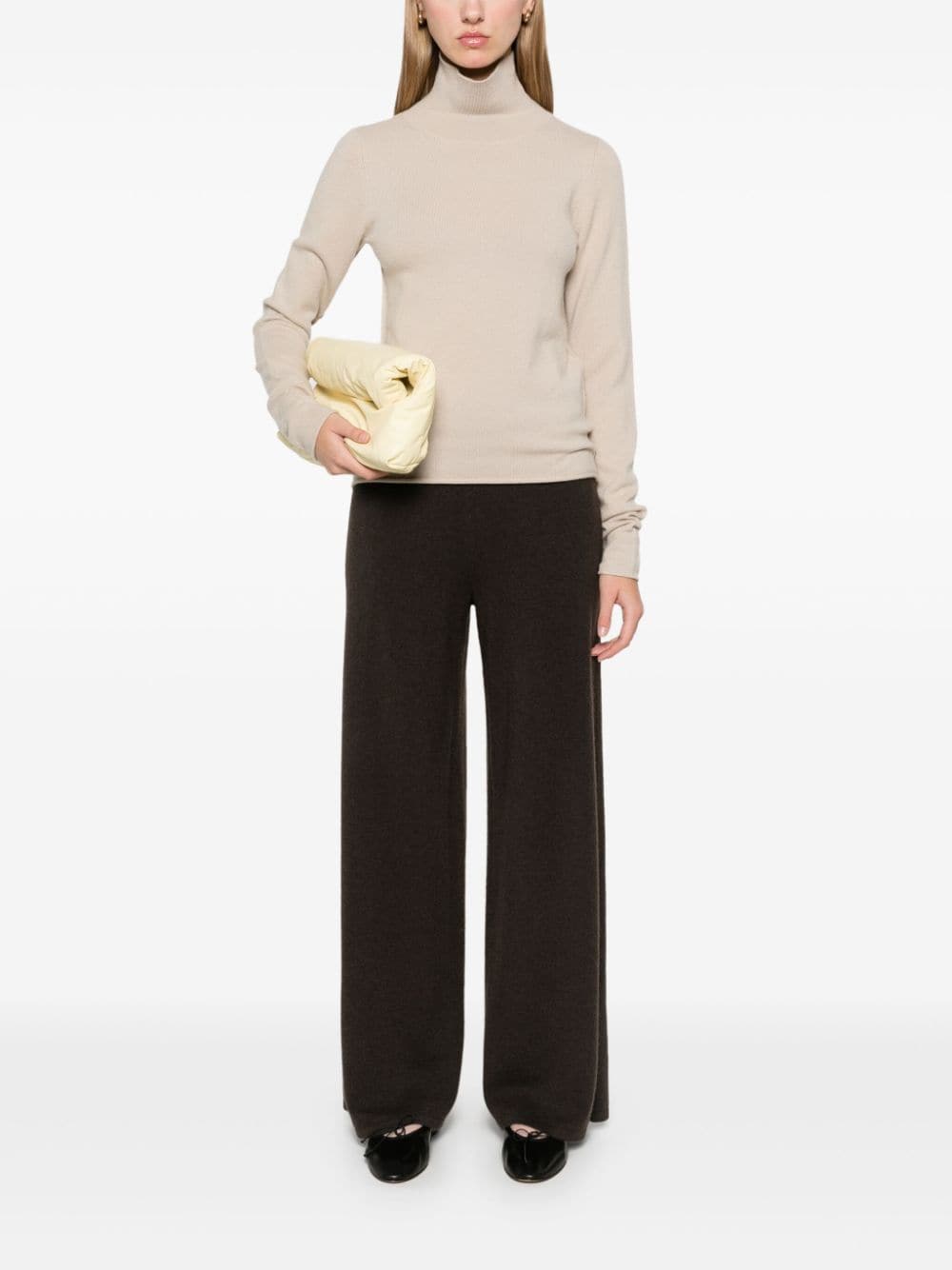 EXTREME CACHMERE Sweaters Beige cashmere high-neck