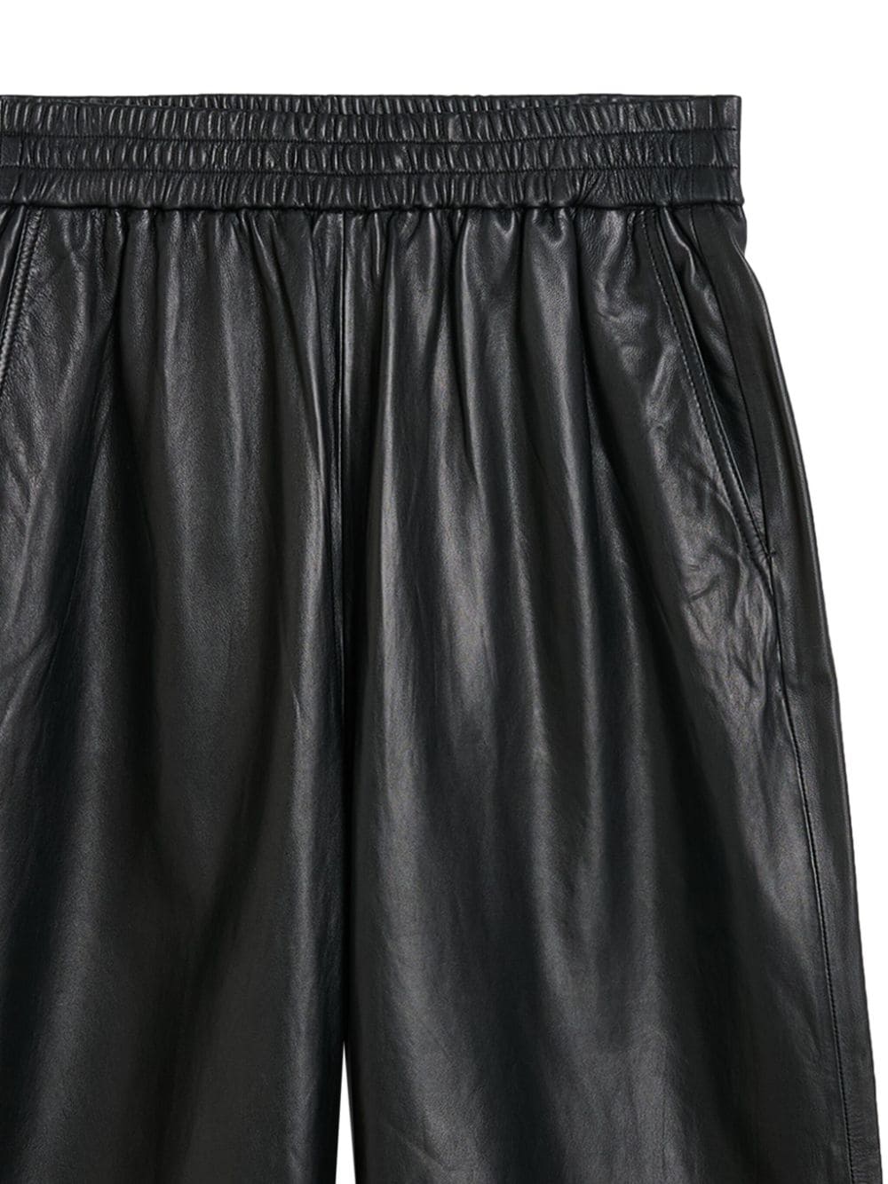HERSKIND Trousers Black leather
