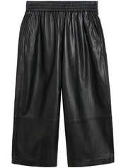 HERSKIND Trousers Black leather