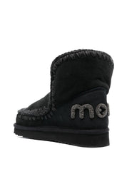 Mou Boots Black calf leather with sheepskin lining