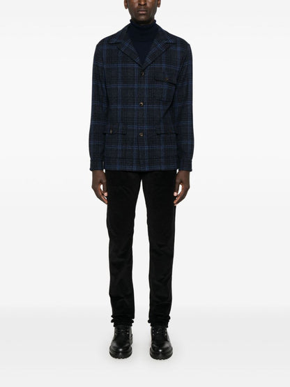 Finamore 1925 Napoli Black Virgin Wool Jacket
