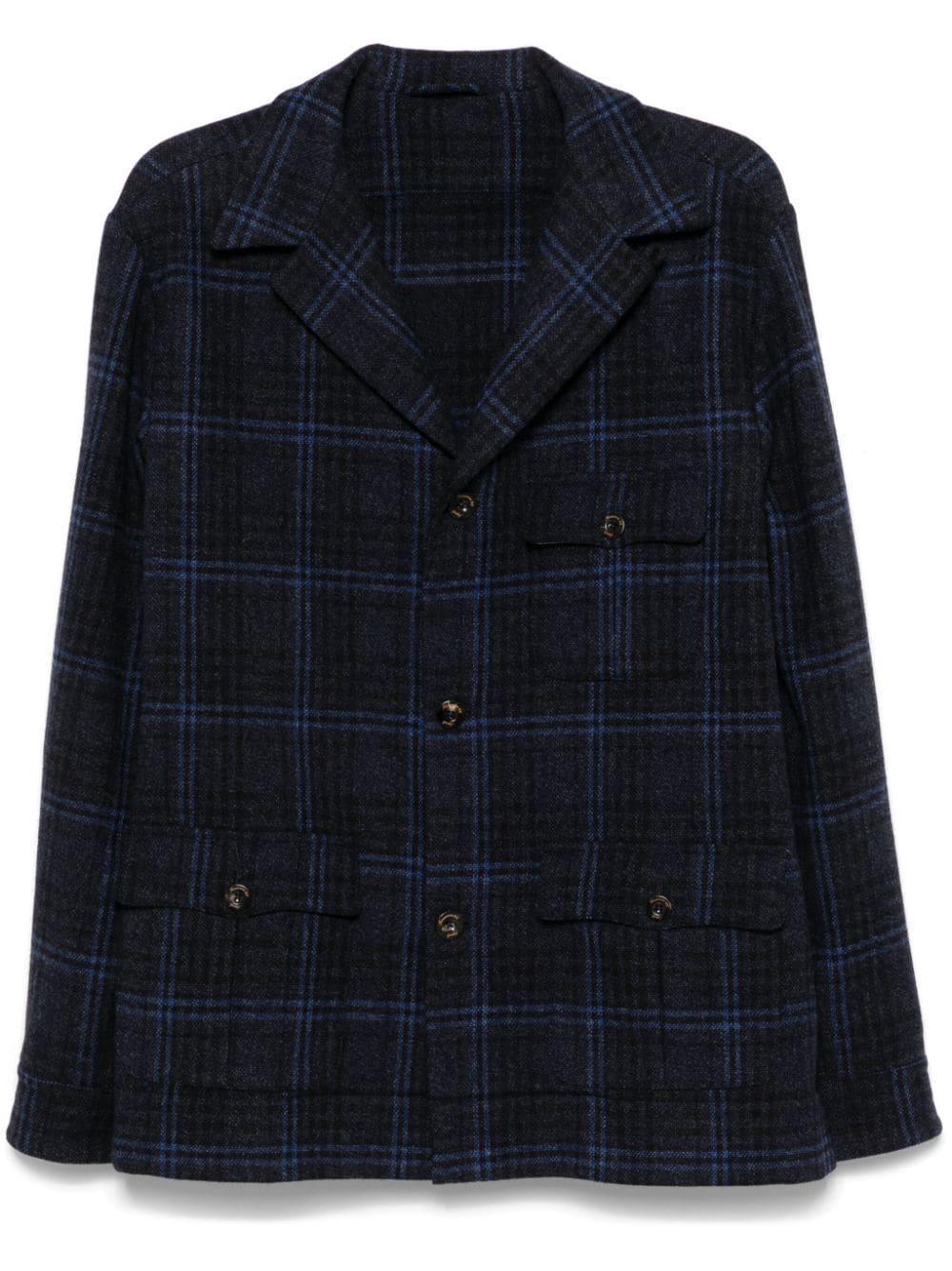 Finamore 1925 Napoli Black Virgin Wool Jacket