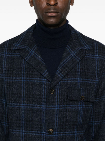Finamore 1925 Napoli Black Virgin Wool Jacket