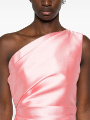 Solace London Dresses Pink one-shoulder maxi