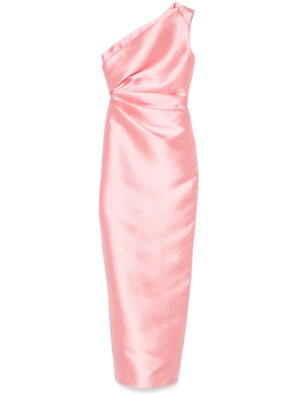Solace London Dresses Pink one-shoulder maxi
