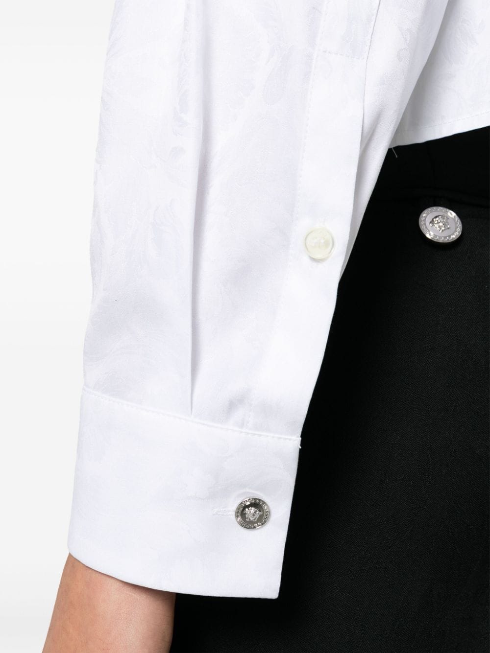 Versace Shirts White cotton poplin