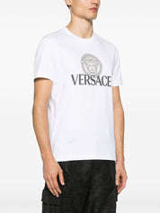 T-shirts et polos Versace en jersey de coton blanc
