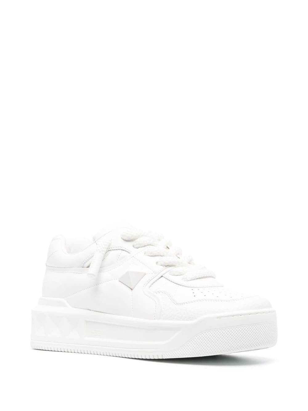 Valentino Garavani Sneakers White — Roman Stud Nappa Leather