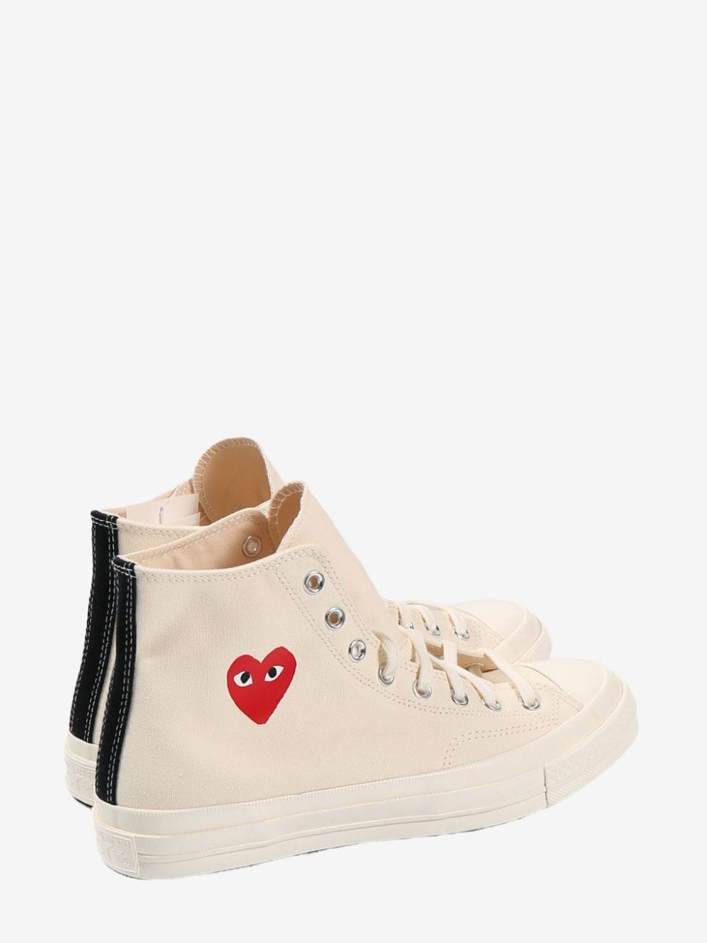 Comme des Garcons Beige Sneakers — Logo Print Casuals