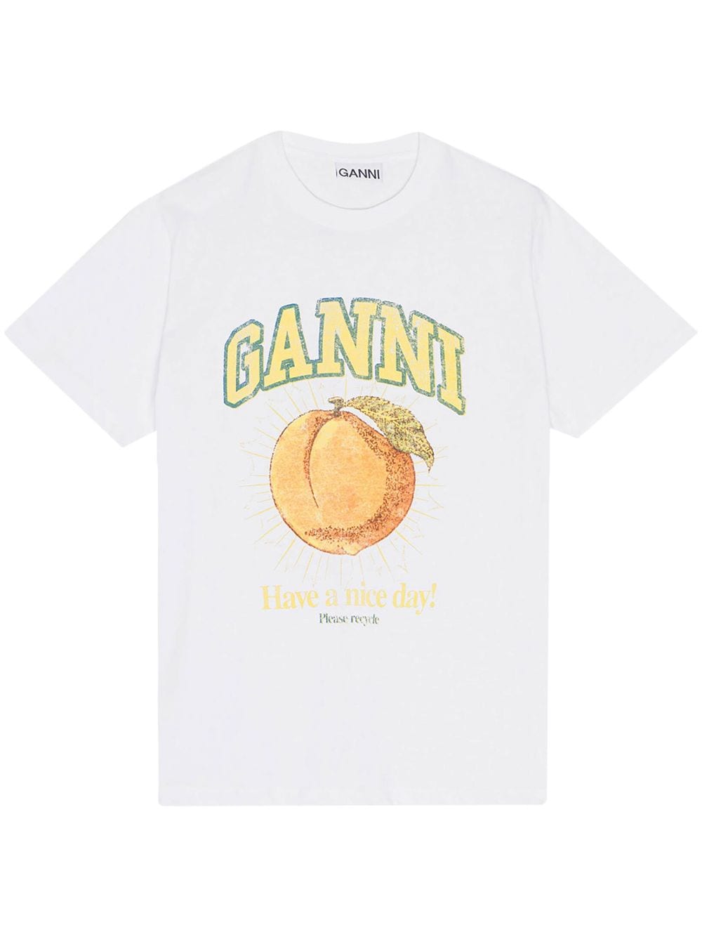 Ganni White T-Shirts & Polos — Women’s Topwear