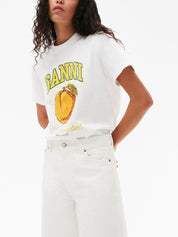 Ganni White T-Shirts & Polos — Women’s Topwear