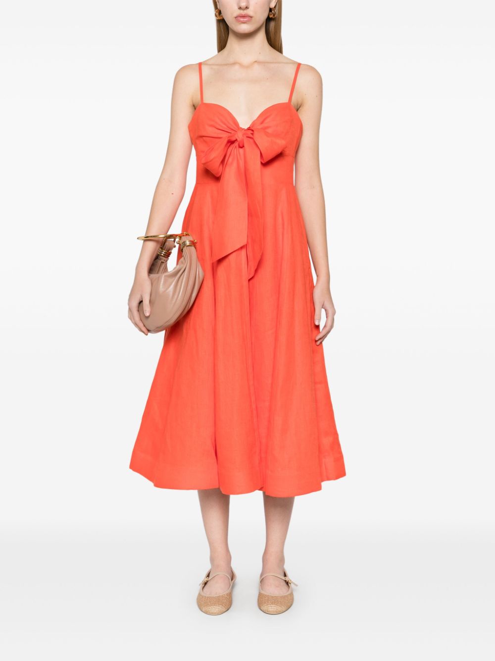 Zimmermann Dresses Red linen mid-length dress