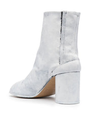 Bottes Tabi en cuir d'agneau blanc Maison Margiela