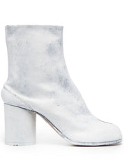 Bottes Tabi en cuir d'agneau blanc Maison Margiela