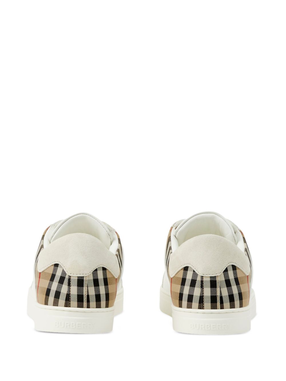 Burberry Sneakers White calf leather with Vintage Check
