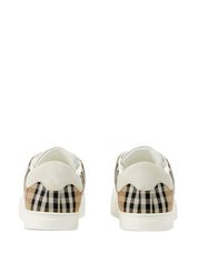 Burberry Sneakers White calf leather with Vintage Check