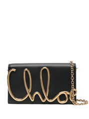 Chloé Iconic Crossbody Bag in black calf leather