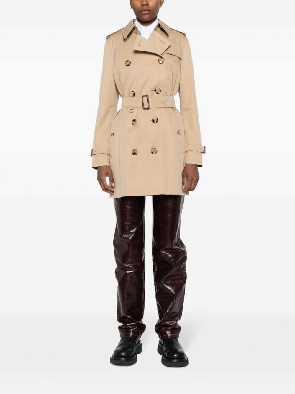 Burberry Coats Beige cotton trench