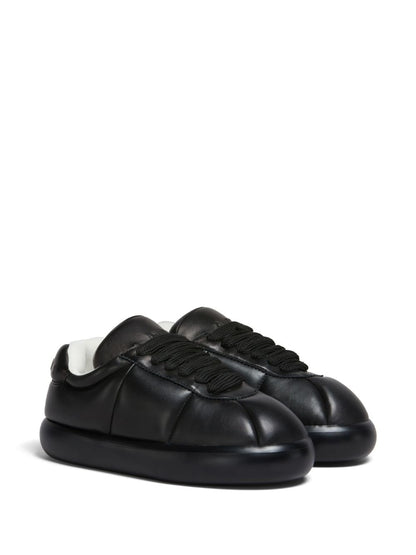 Marni Sneakers Black leather — Padded Men’s Sneakers