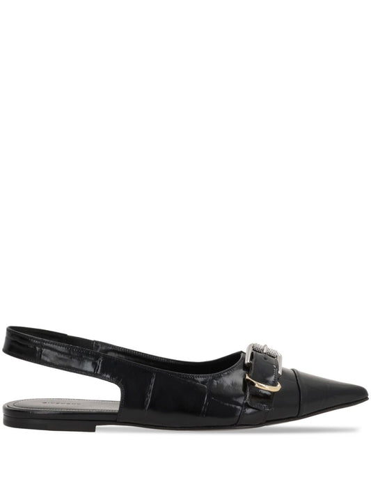 Givenchy Voyou Ballerinas in Embossed Calf Leather