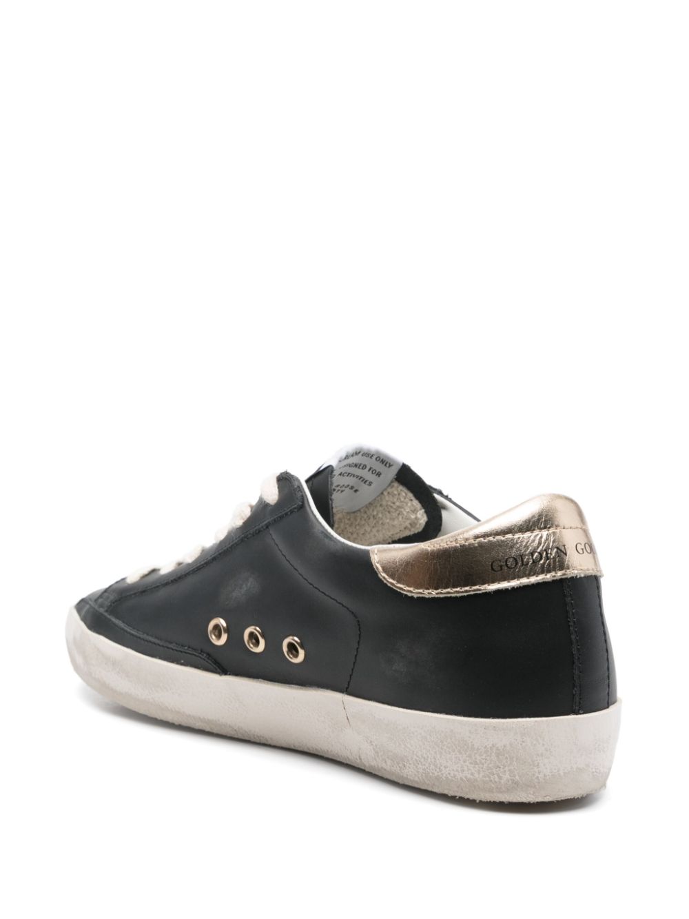 Golden Goose Super-Star sneakers in black calf leather