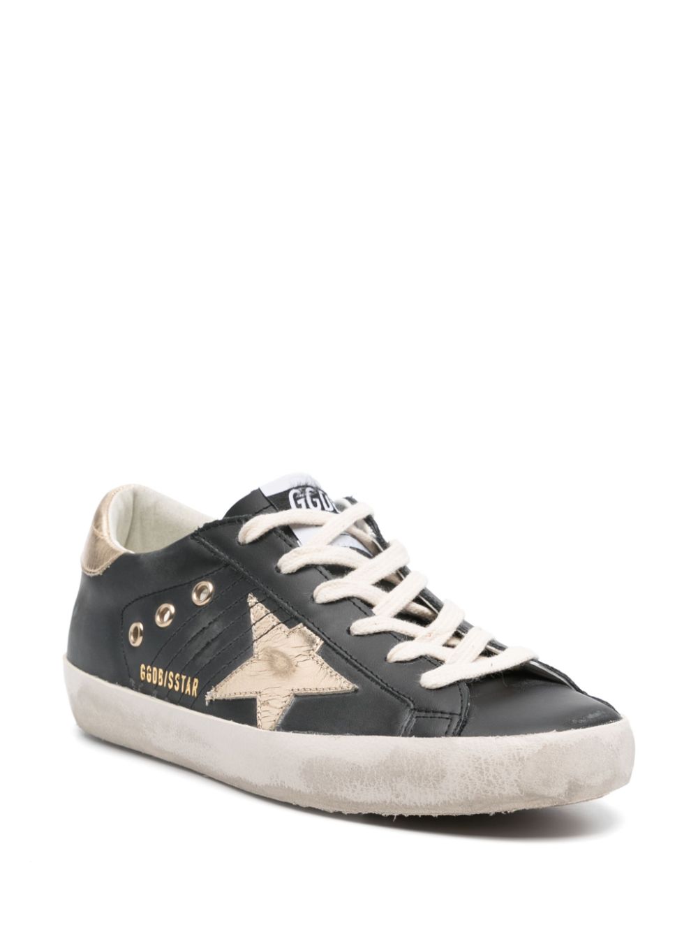 Golden Goose Super-Star sneakers in black calf leather