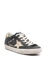 Golden Goose Super-Star sneakers in black calf leather